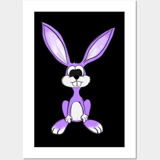 Cute Purple Bunny Posters and Art